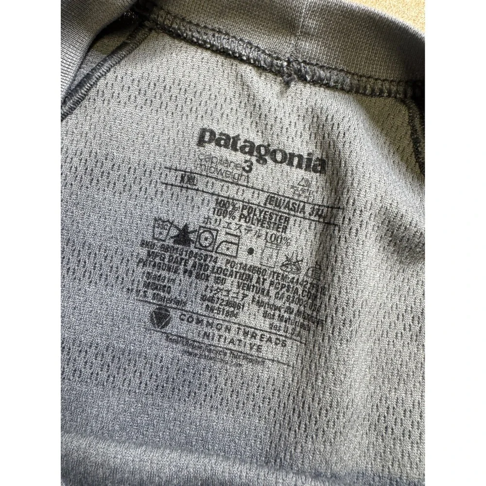 Patagonia Capilene 3 Midweight Crew Neck Striped Base Layer Mens XXL Grey 44425 - Picture 4 of 8